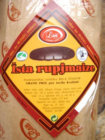 Latvian rye bread