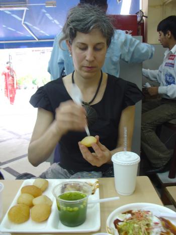 Golgappa at Evergreens in Delhi's Greenpark