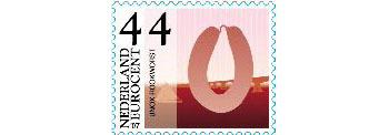 Smoked sausage on the TNT corporate design postage stamps from the series 'Tien voor Nederland', Ten for the Netherlands.