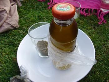 Olive oil and za'atar from the village of Ein Hud in Israel, Debra Solomon for culiblog.org