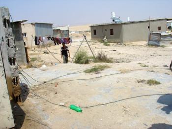 Unrecognised Arab villages in the Negev, electrical lines in the Bedouin township, Debra Solomon, culiblog.org