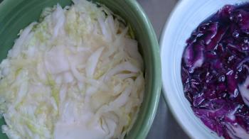 The process of making choucroute, Sauerkraut, zuurkool, chez Studio Culiblog, Debra Solomon