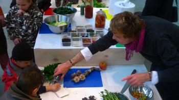Lucky Mi Fortune Cooking Food Flow  chef du cuisine Paul Freestone shares some sugar-free love at St. Etienne's Internationale BiÃ«nale du Design / CITY ECO LAB / Debra Solomon, culiblog.org