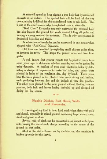 Farming with dynamite, a DuPont pamphlet from 1910, lifted from www.fourmilab.ch