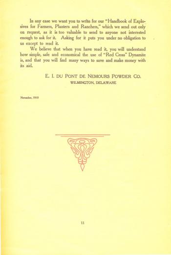 Farming with dynamite, a DuPont pamphlet from 1910, lifted from www.fourmilab.ch